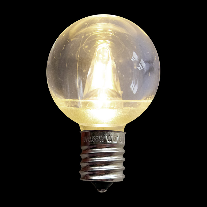 G40E17LEDT-TWW — G40/E17 LED Transparent Bulb – Traditional Warm White