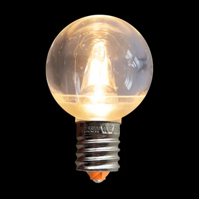 G40E17LEDT-WW26 — G40/E17 LED Transparent Bulb – Traditional Sun Warm White