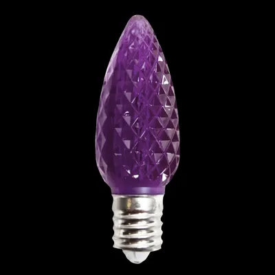 C9V2LEDF-PL — C9 V2 LED Faceted Bulb – Purple