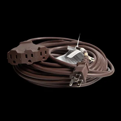 ACTTXT50-BR — 50′ Triple Tap Extension Cord – Brown
