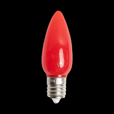 C9LEDO-PW-1 — C9 LED Opaque Bulb Red