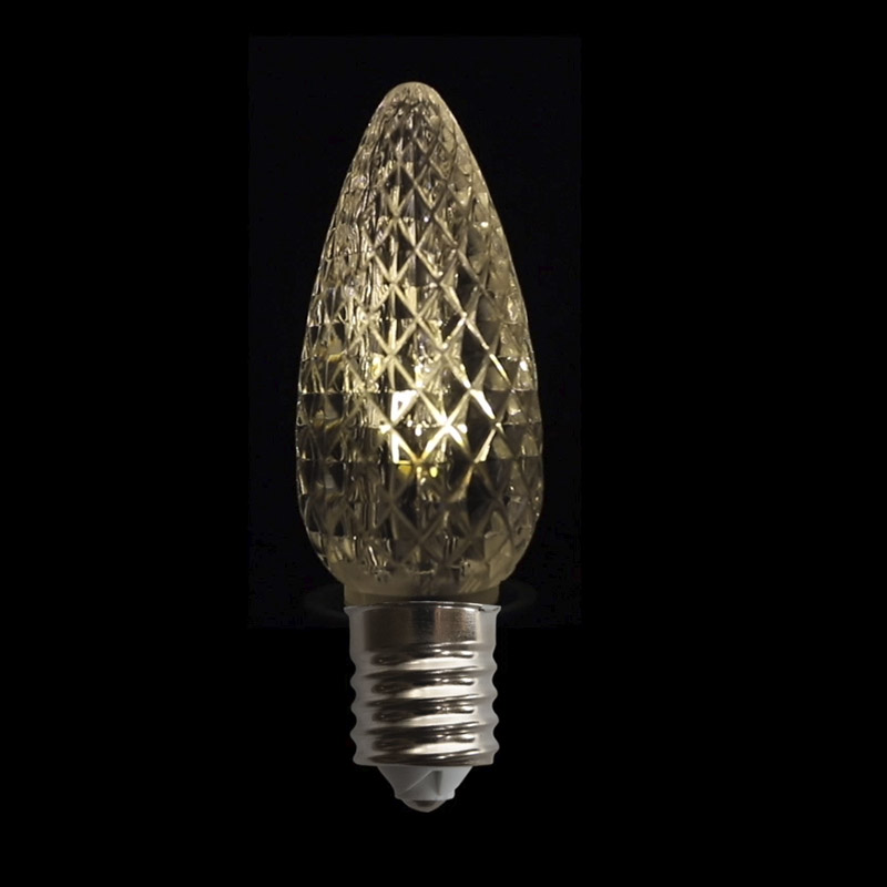 C9LEDF-FLK — C9 LED Faceted Flicker Bulb Flicker