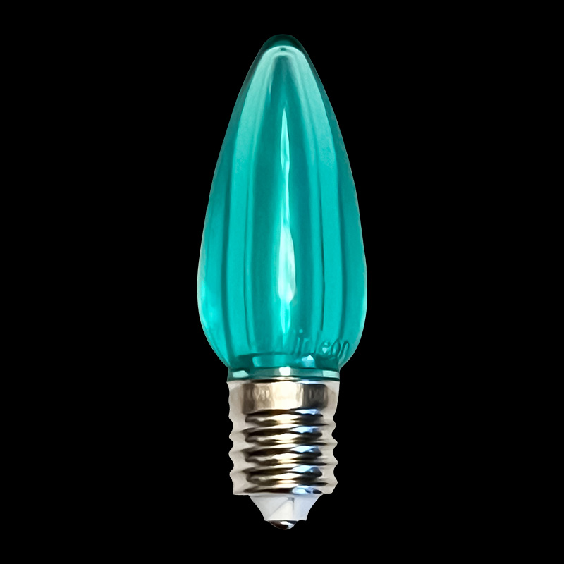 C9LEDT-TL — C9 LED Transparent Bulb Teal