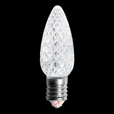 C9V2LEDF-PW — C9 V2 LED Faceted Bulb – Pure White