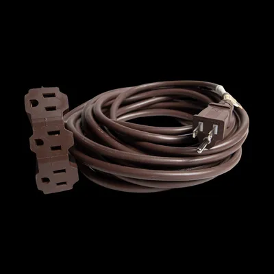 ACTTXT12-BR — 12′ Triple Tap Extension Cord – Brown