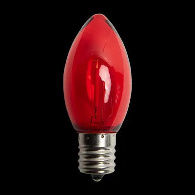 C9LEDFIL-RD — C9 LED Filament Bulb – Red