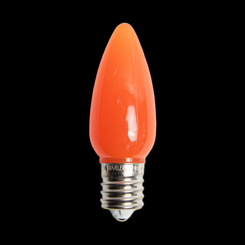 C9LEDO-OR — C9 LED Opaque Bulb Orange