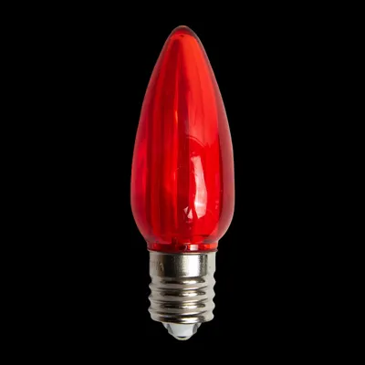 C9LEDT-RD — C9 LED Transparent Bulb Red