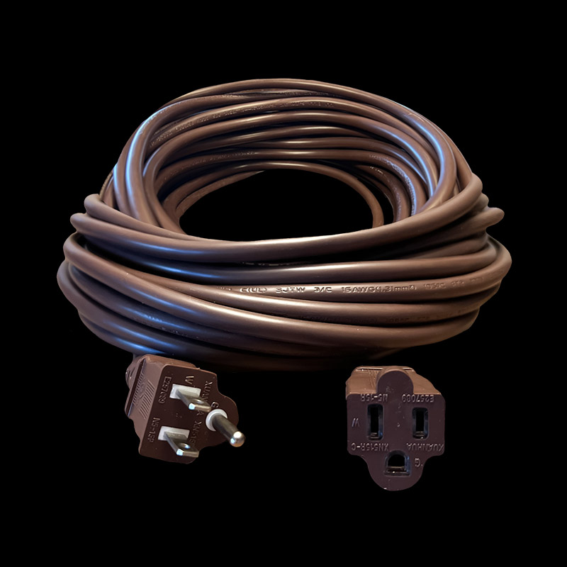 ACXT24-BR — 24′ Extension Cord – Brown