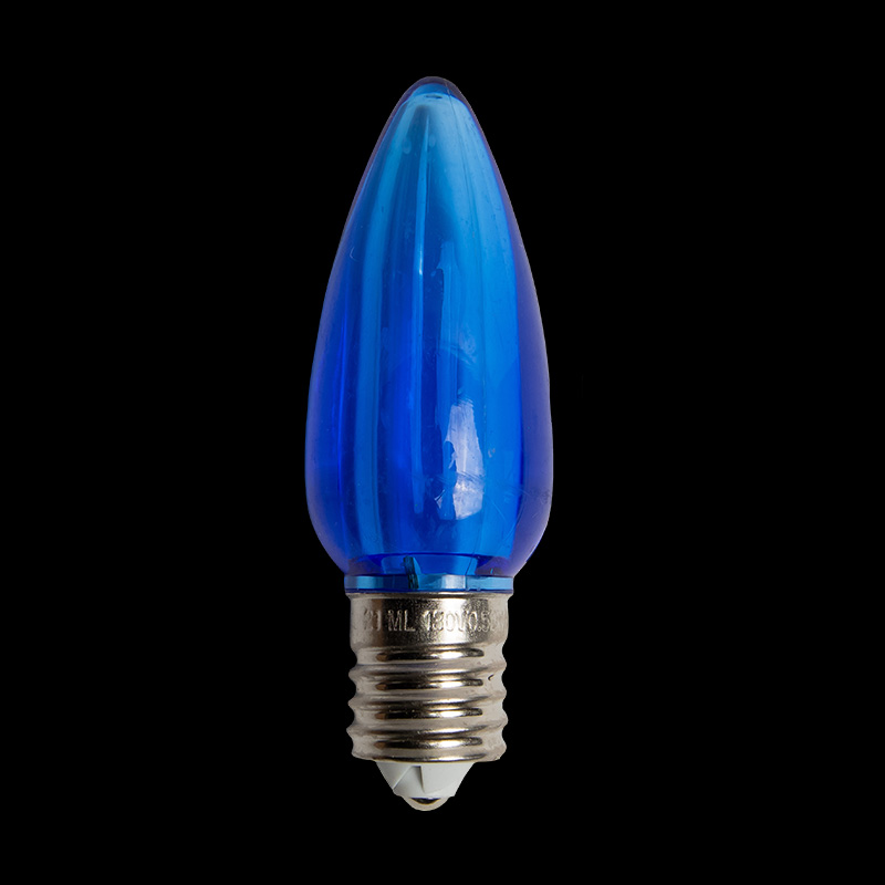 C9LEDT-BL — C9 LED Transparent Bulb Blue