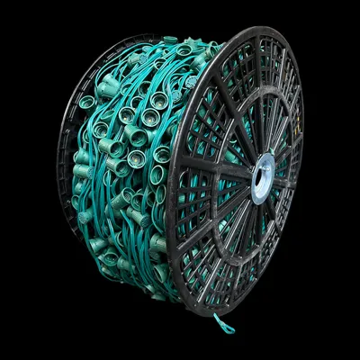 C71000-GR12 — 1000′ C7 SPT-1 Socket Cord 12″ Spacing – Green