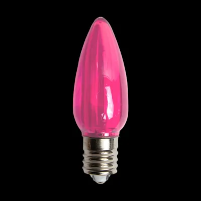 C9LEDT-PK — C9 LED Transparent Bulb Pink