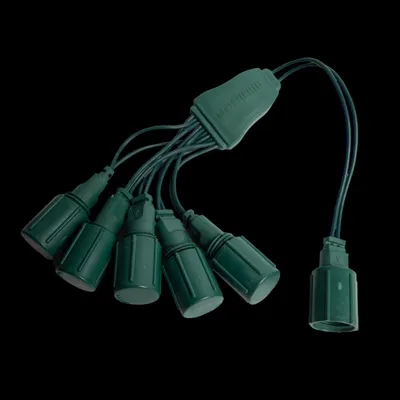 CX5WY-GR — Coaxial 5-Way Splitter – Green