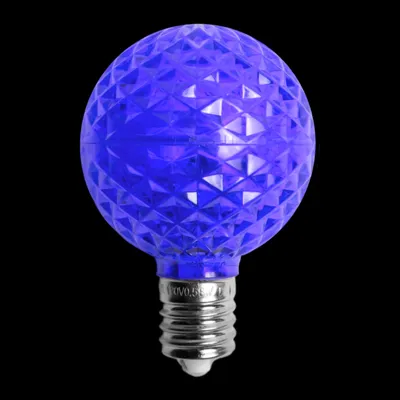 G50LEDF-BL — G50 LED Transparent Bulb – Blue