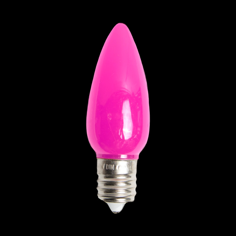 C9LEDO-PK — C9 LED Opaque Bulb Pink