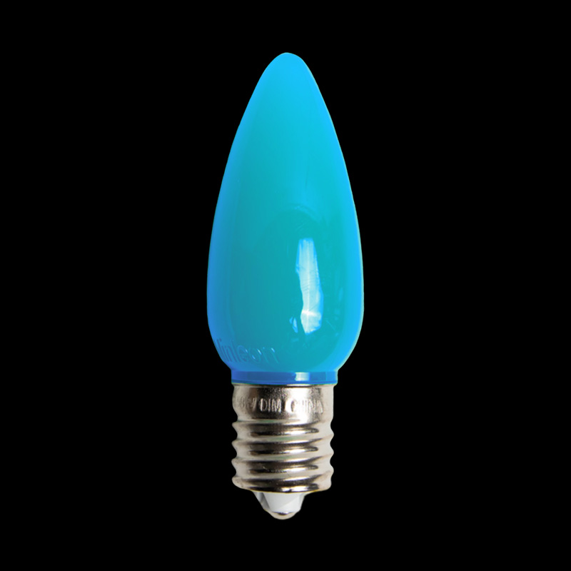 C9LEDO-TL — C9 LED Opaque Bulb Teal