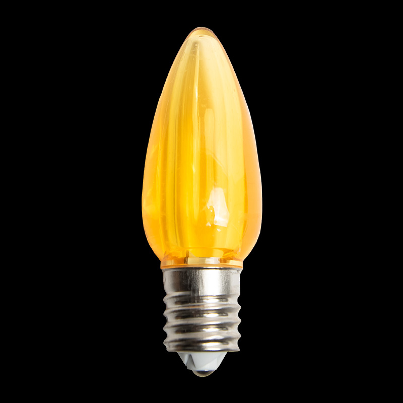 C9LEDT-YL — C9 LED Transparent Bulb Yellow