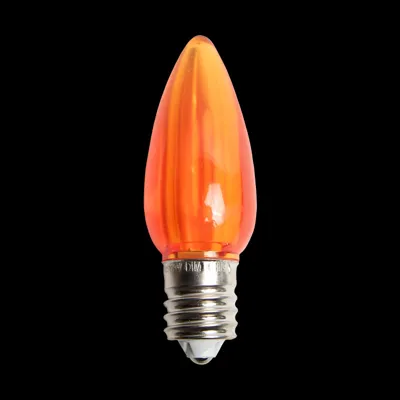 C9LEDT-OR — C9 LED Transparent Bulb Orange