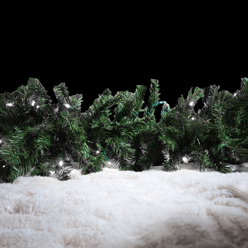 GRLM-9PW — MUSA LED Garland 9′ – Pure White