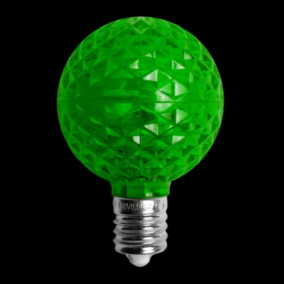 G50LEDF-GR — G50 LED Transparent Bulb – Green