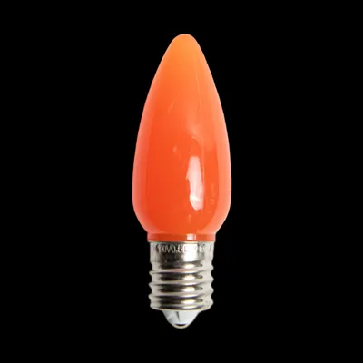 C9LEDO-OR — C9 LED Opaque Bulb Orange