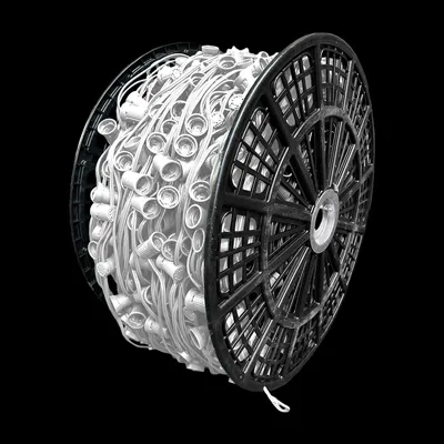 C71000-WH12 — 1000′ C7 SPT-1 Socket Cord 12″ Spacing – White