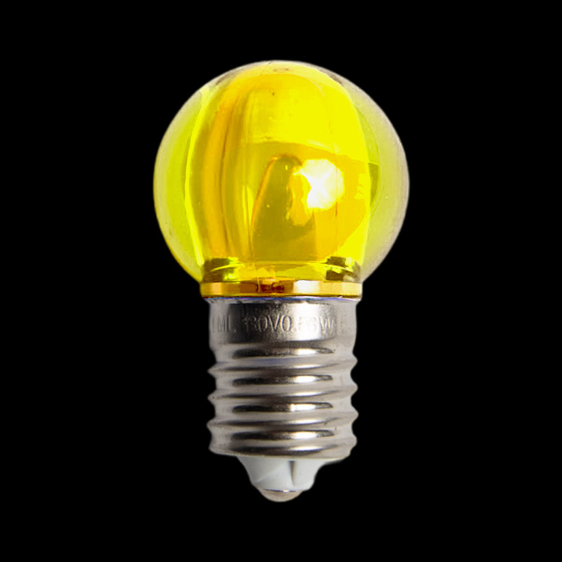 G30LEDT-YL — G30 LED Transparent Bulb – Yellow