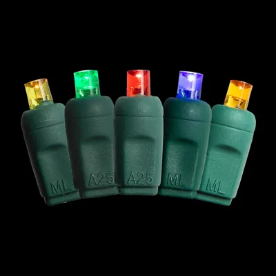 5MM100-MU6 — 100L LED 5MM 6″ Spacing – Multi (R/G/Y/B/O)