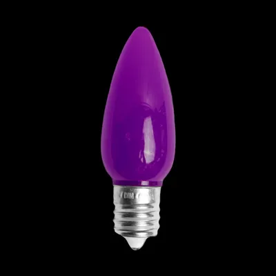 C9LEDO-PL — C9 LED Opaque Bulb Purple
