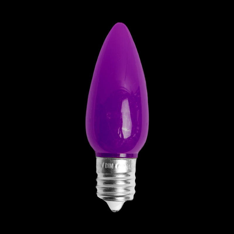 C9LEDO-PL — C9 LED Opaque Bulb Purple