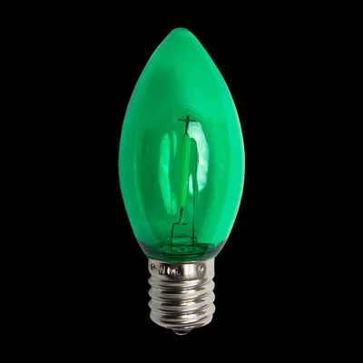 C9LEDFIL-GR — C9 LED Filament Bulb – Green